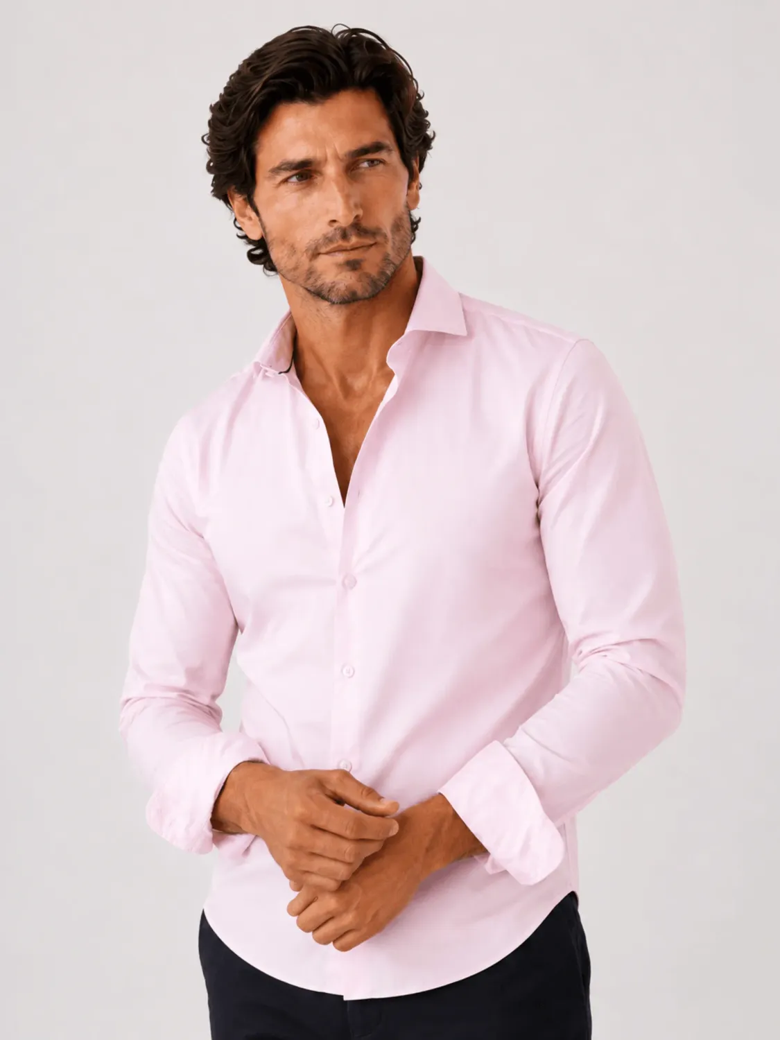 CAMISA TRAJE ESTRUCTURA CUELLO ITALIANO