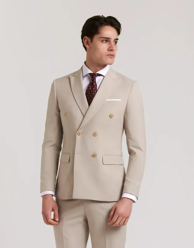 AMERICANA CRUZADA ESTRUCTURA LISA BEIGE