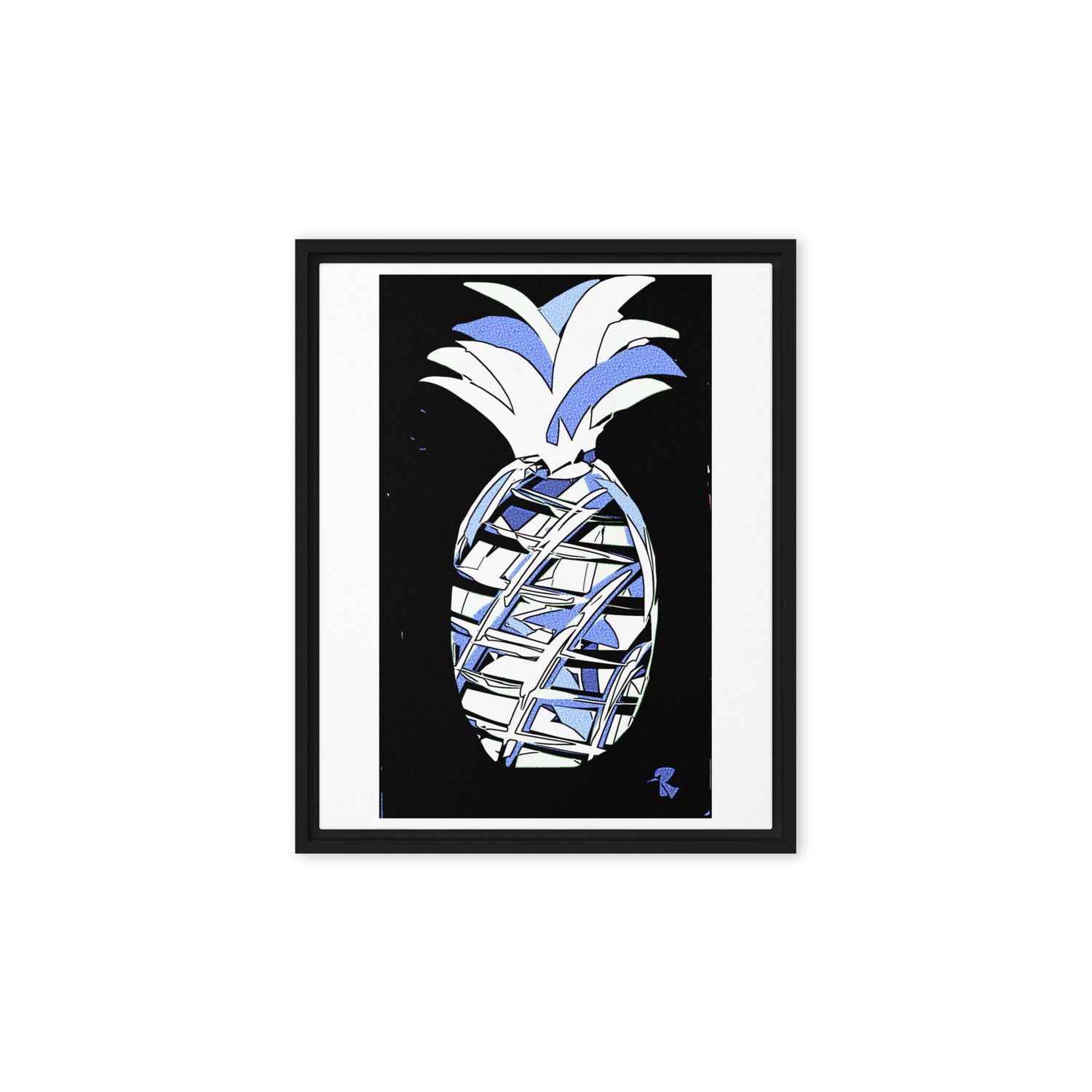 White & Blue Pineapple