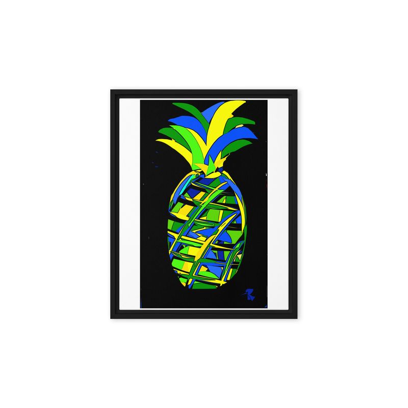 Blue, Yellow, Green Pineapple