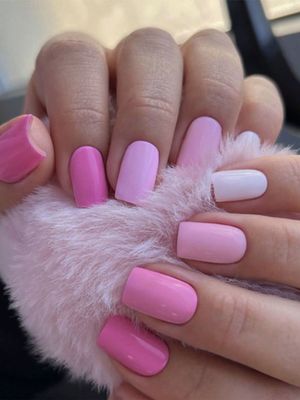 Multi-Color Press On Nails
