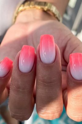 Ombre Design Press On Nails without Nail Art
