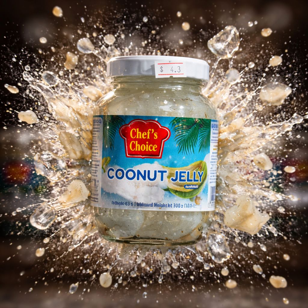CC coconut jelly in syrup