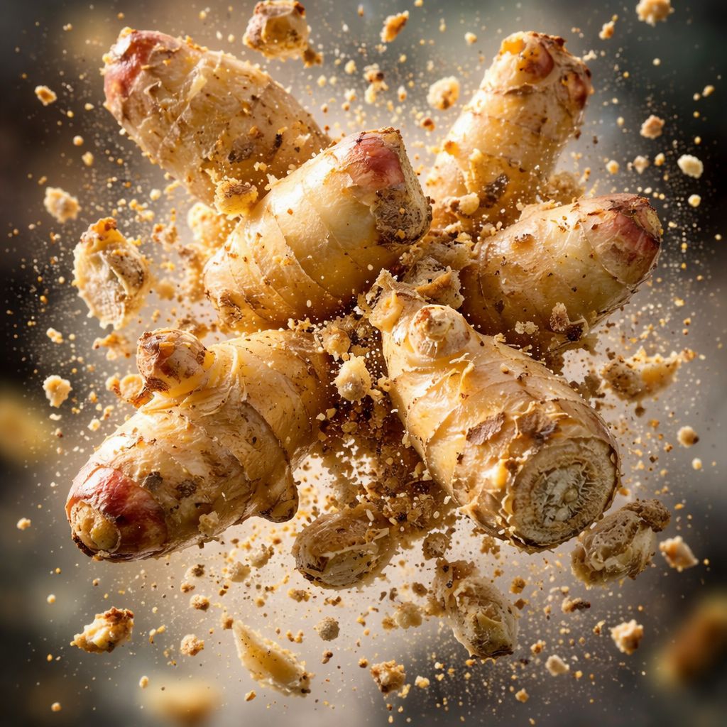 Frozen aged ginger