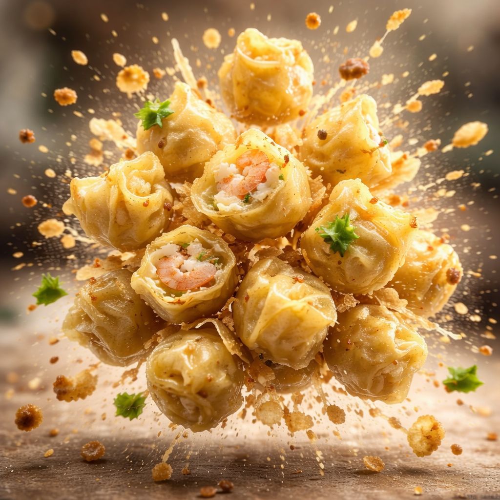 Frozen prawn shao mai