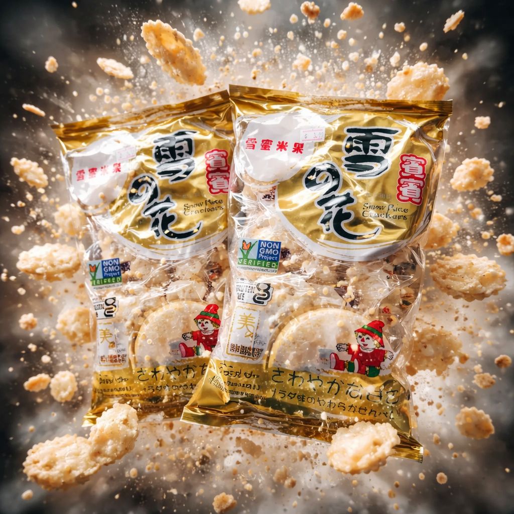 Bin Bin snow rice crackers