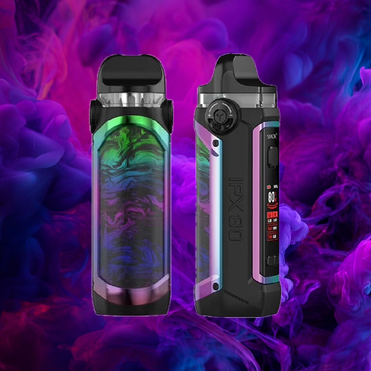SMOK IPX80 80W Pod Mod SMOK IPX80 80W Pod Mod, Color: Fluid 7-Color