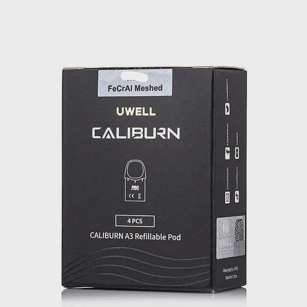 UWELL CALIBURN A3 REPLACEMENT PODS - 4 PACK UWELL CALIBURN A3 REPLACEMENT PODS - 4 PACK