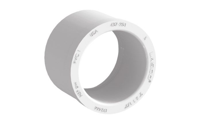2" x 1.5" White SP x Slip SCH40 Reducer Bushing