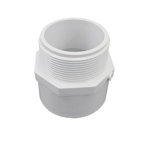2" White MPT x Slip SCH40 PVC Male Adapter