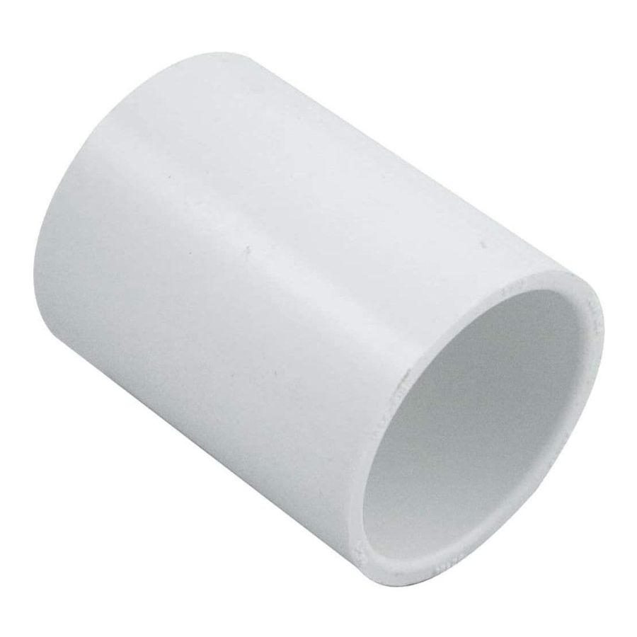 1.5" White Slip x Slip SCH40 Coupling