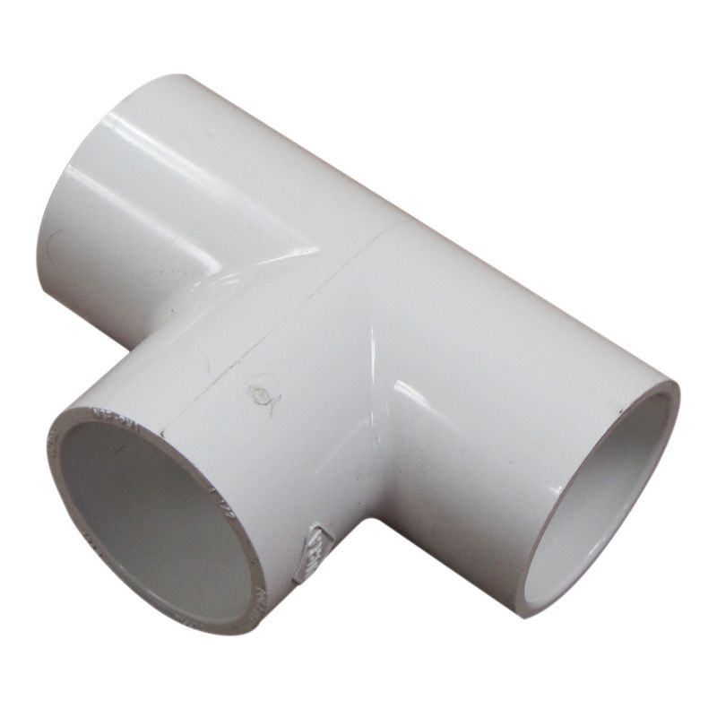 1.5" White Slip x Slip x Slip SCH40 Tee