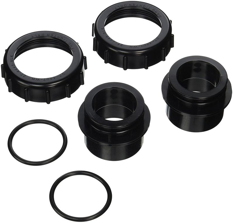 2" x 2.5" Black Valve Adapter Kit