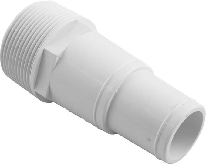 1.5" MPT x 1-1/2"/1-1/4" White Hose Adapter Combo