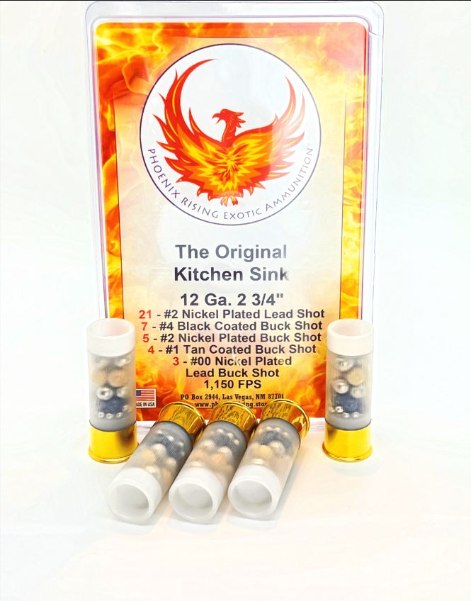 The Original Kitchen Sink Shotgun Ammo (5 Rounds), Caliber: 12GA
