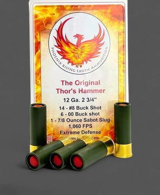 "The Original Thor's Hammer" Shotgun Ammunition 12 Gauge 3" - 5 Round Pack