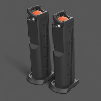 .68 Cal Byrna 5rd Spare Magazine - Black (Set of 2)