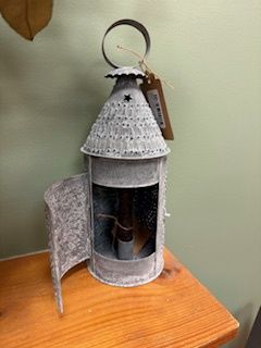 Weathered Zinc Bakers Lantern