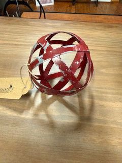 Red Metal Sphere