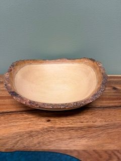 Dough Bowl Live Edge- Lg.  Round