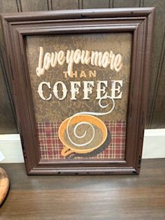 12" Life Begins After Coffee Engraved Block