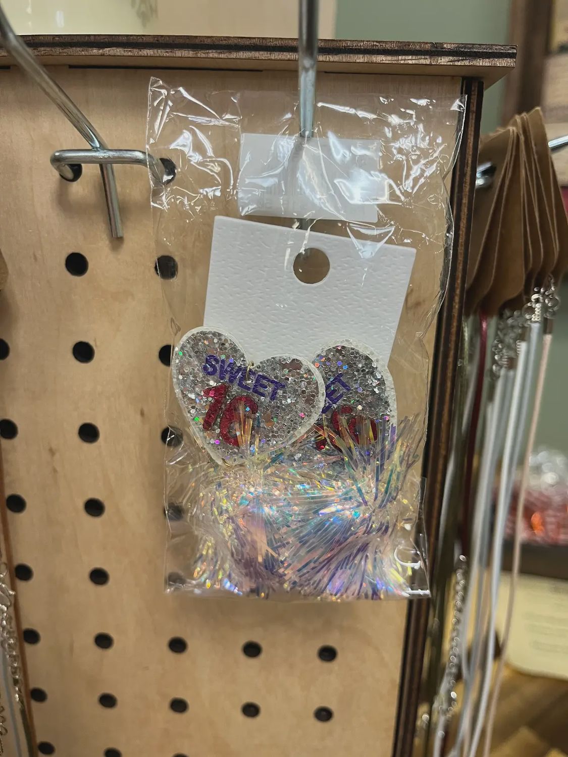 PomPom &amp; Glitter Sweet 16 Earrings