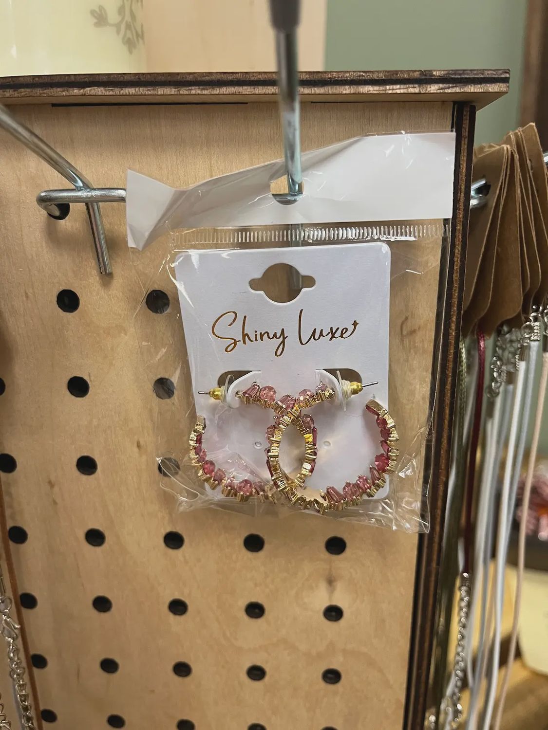 40mm Rectangular Open Hoop Earrings