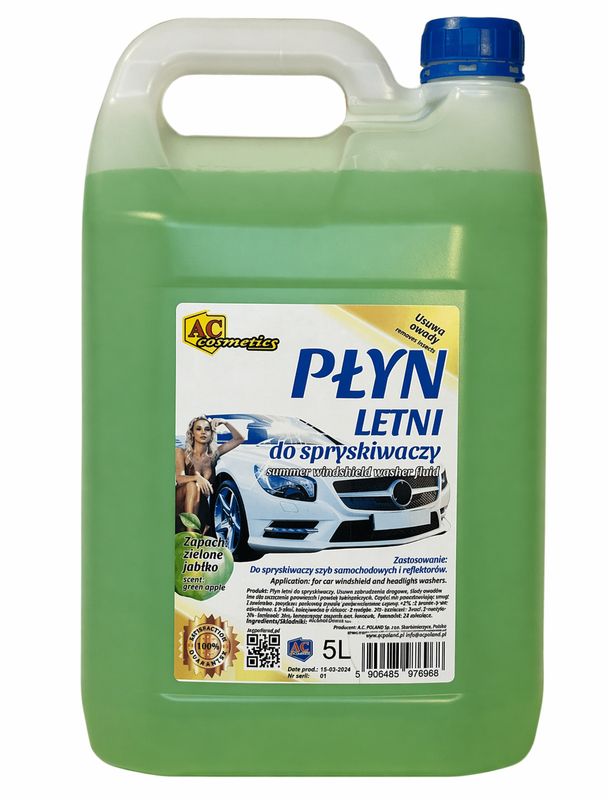 Letni płyn do spryskiwaczy