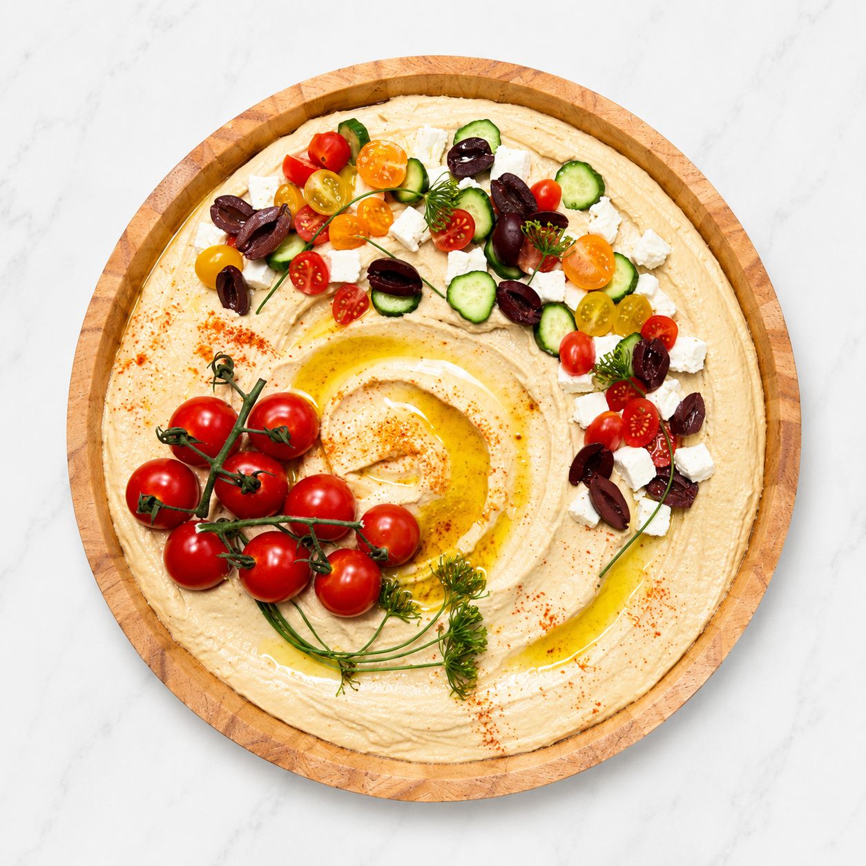 Mediterranean Hummus Board