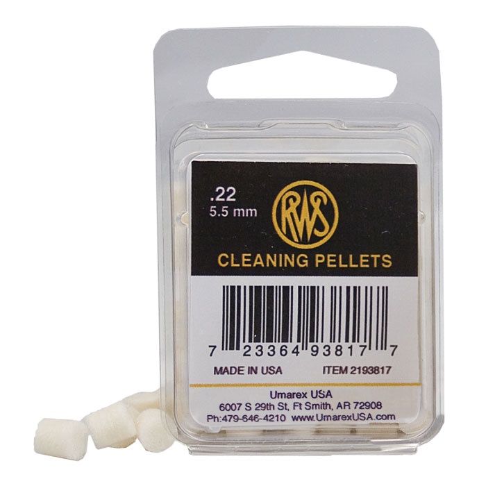 AIRGUN MAINTENANCE FELT CLEANING PELLETS .22 CALIBER - 80CT