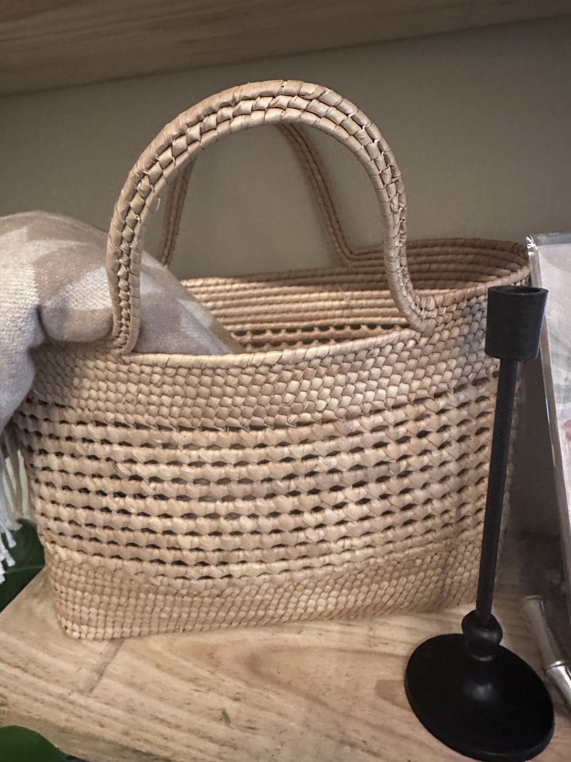 Straw Basket with Handles - Market Basket