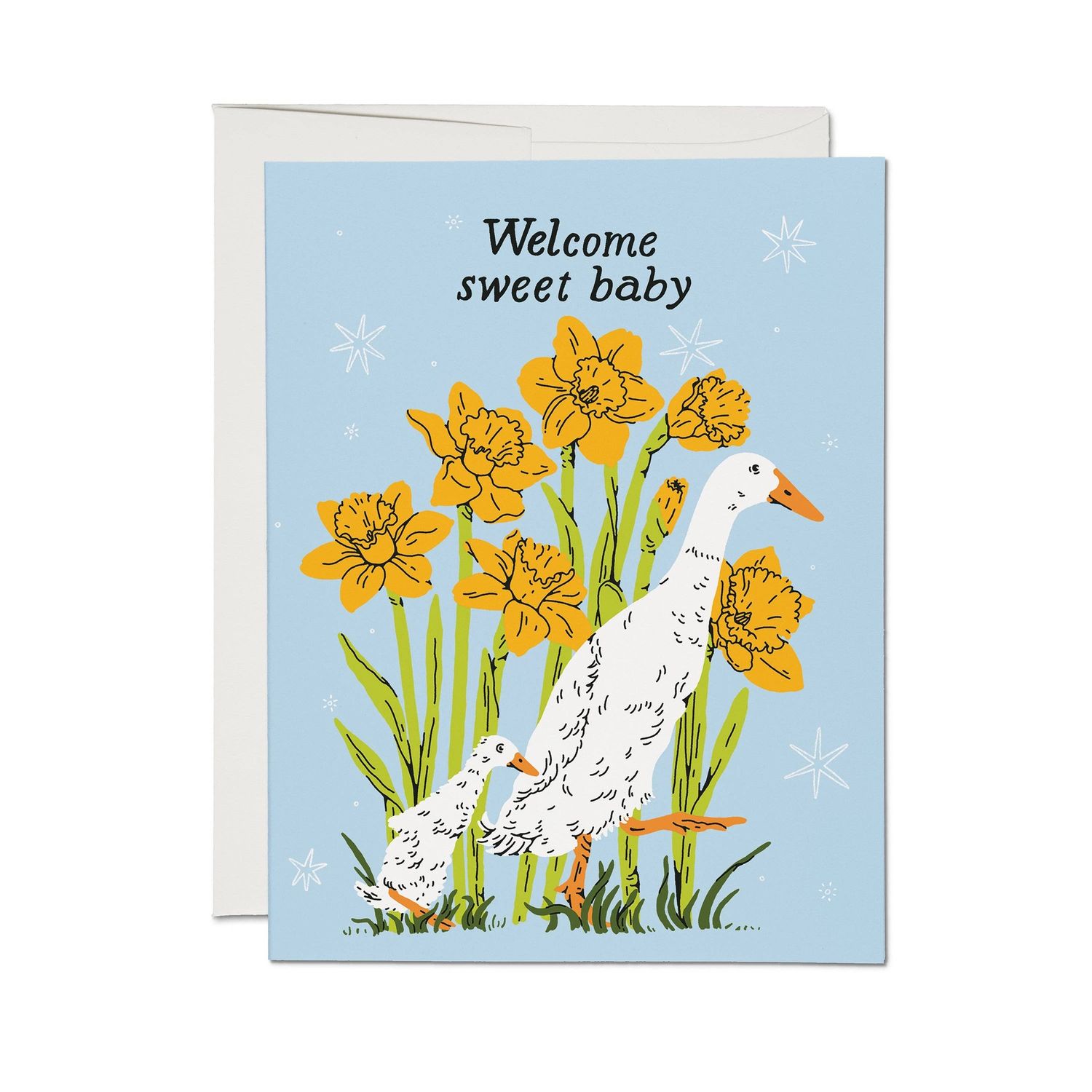 Baby Goose greeting card, Packaging: Single