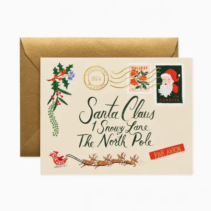 Santa Letter Card Rifle Paper Co