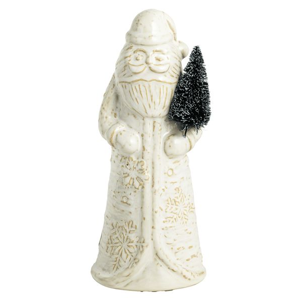 White Christmas Santa Sitter Mud Pie