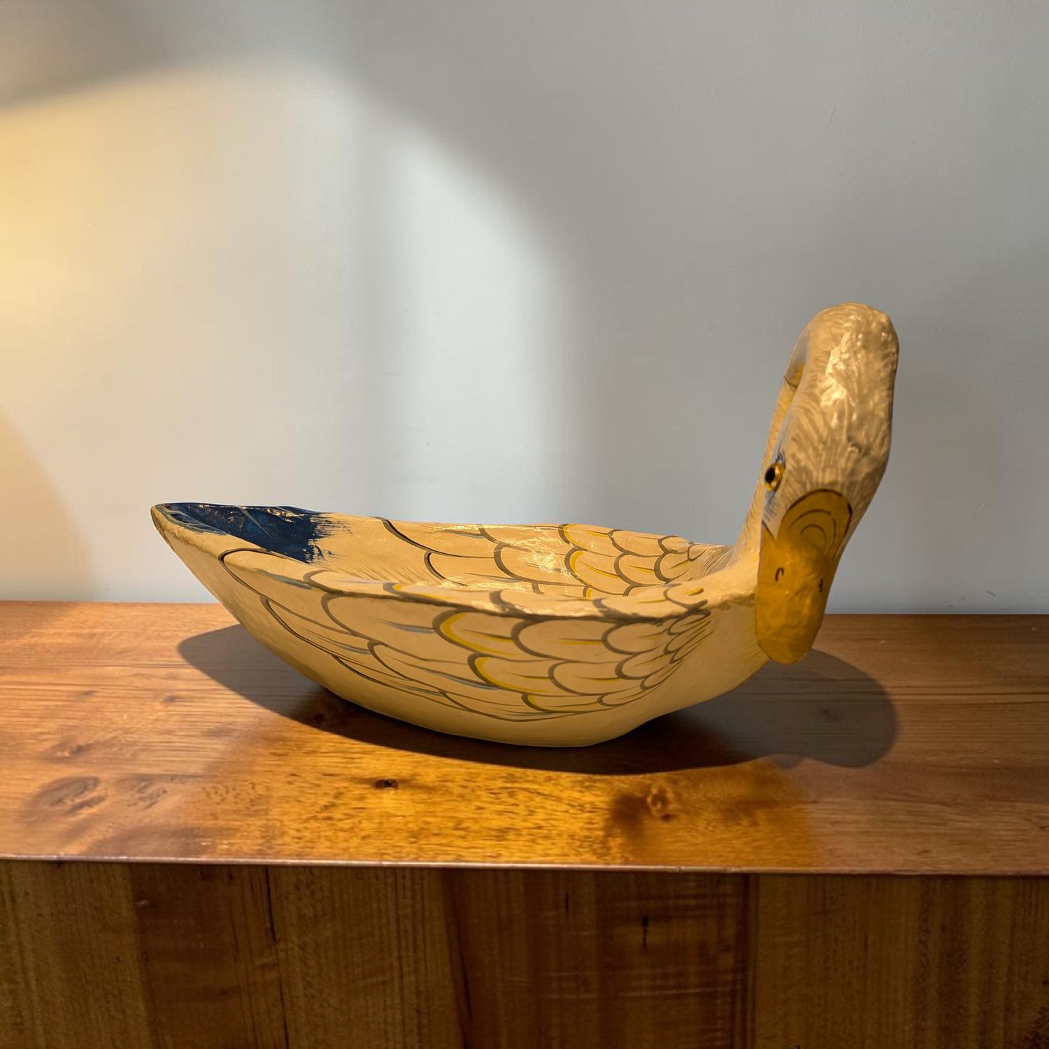 Sergio Bustamante Papier-Mâché Bird Bowl