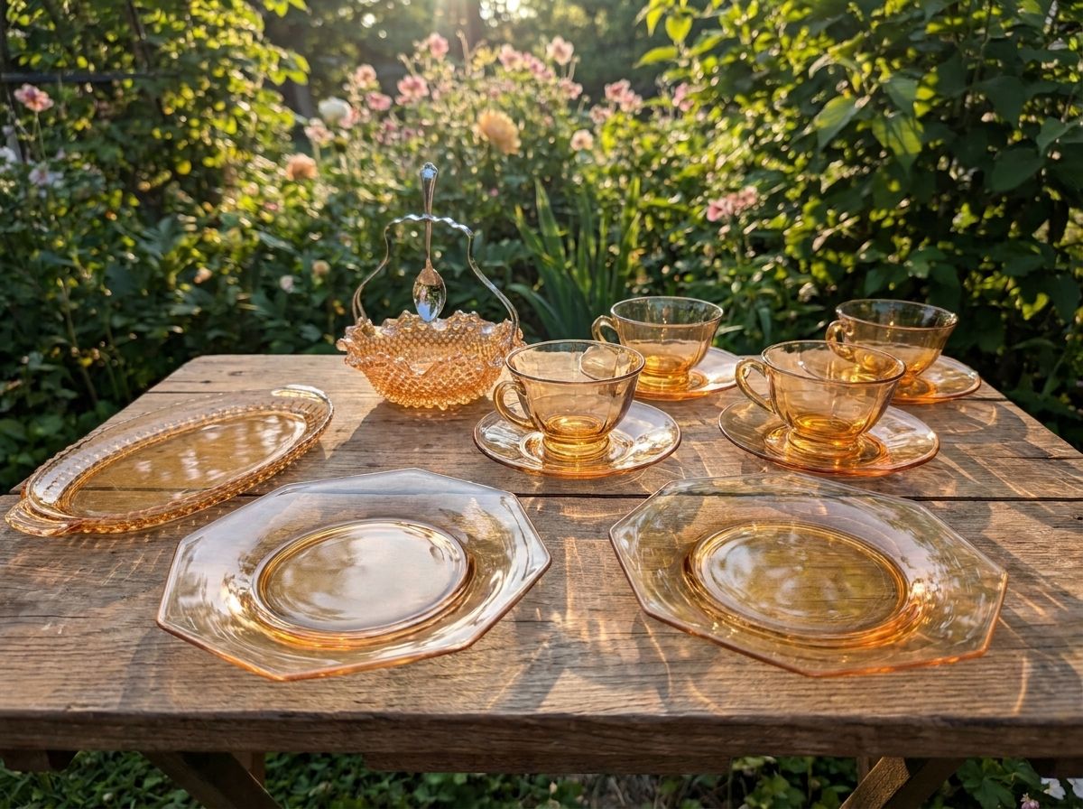 Imperial Glass Holly Amber Celery Dish