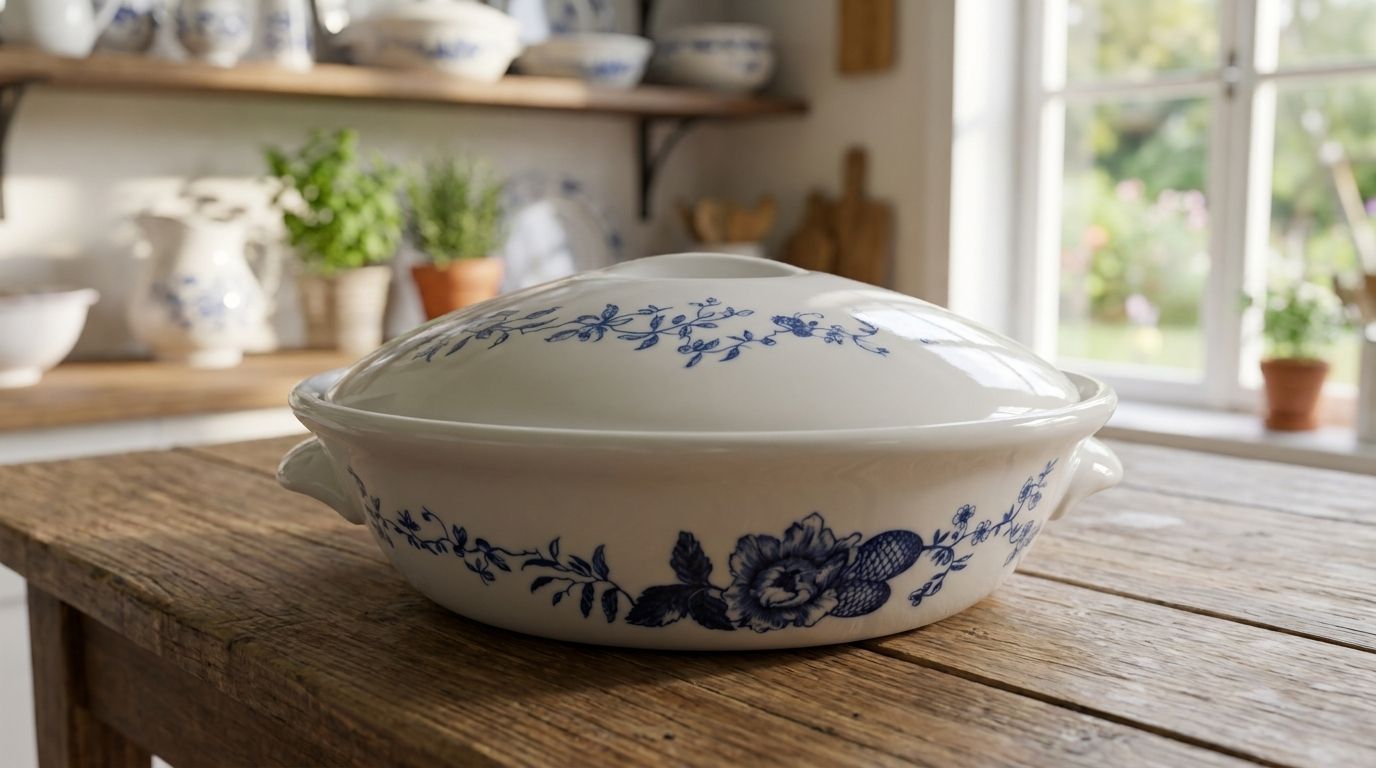 Royal Worcester "Rhapsody" Covered Casserole Dish