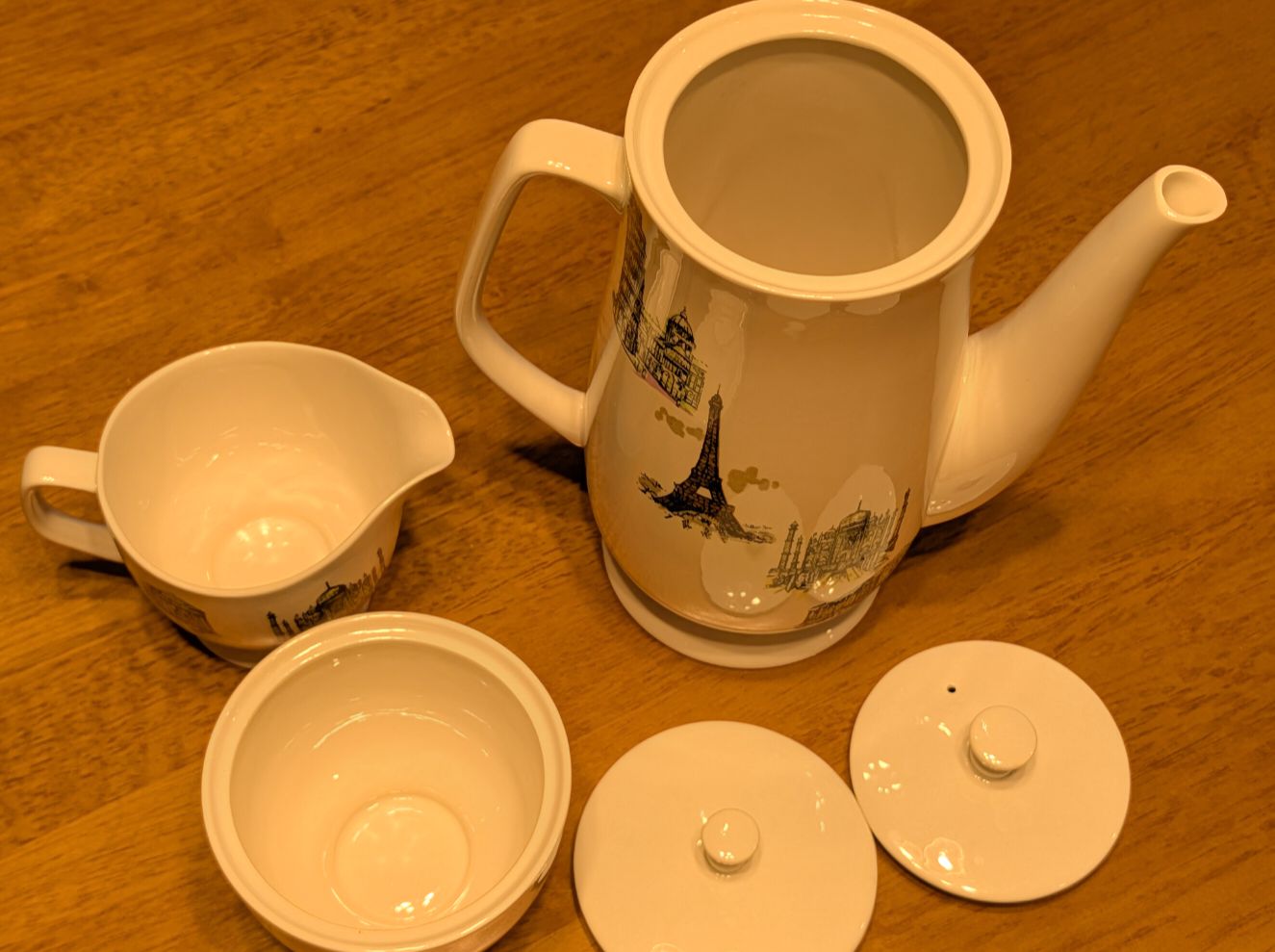 Vintage Kaysons Fine Ironstone China "Landmark Series" Tea Set