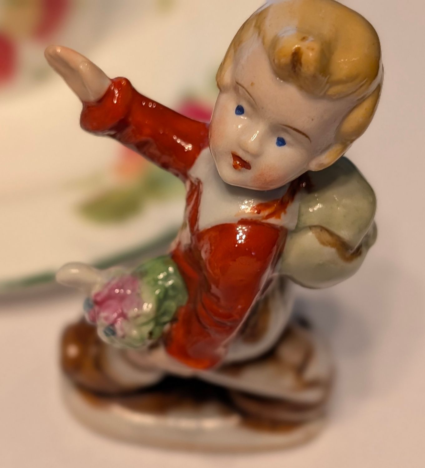 Little Boy Made in Occupied Japan Porcelain Figurine