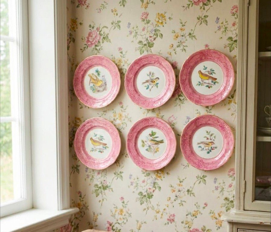 ​Exquisite 1840s French Paris Porcelain (Vieux Paris) 6 cabinet plates