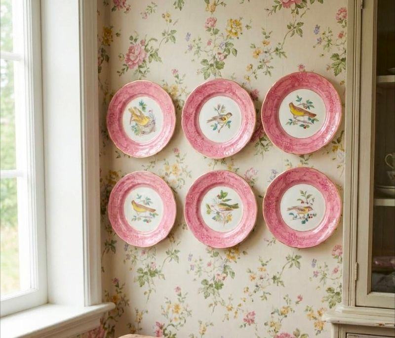 Antique French Vieux Paris Porcelain Cabinet Plates — Set of Six, c. 1840s