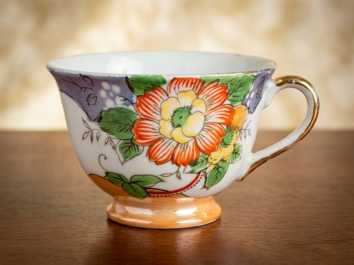 ​Elegant Vintage Lusterware Tea Set -Nippon porcelain, after 1921