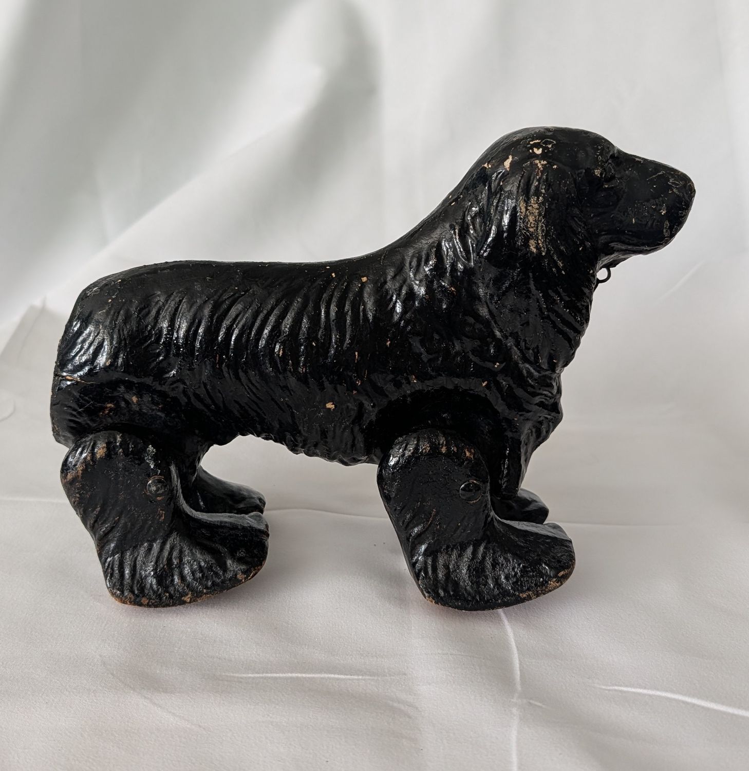 Vintage WWII-Era Noma “See Em’ Walk” Spaniel Pull Toy