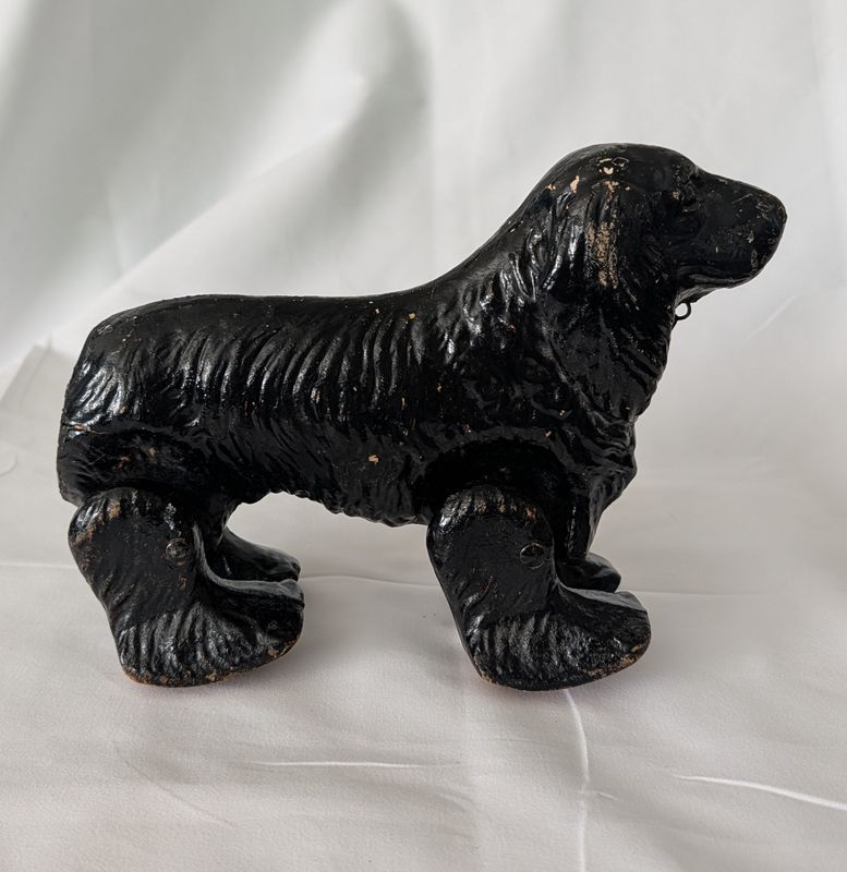 Vintage WWII-Era Noma “See Em’ Walk” Spaniel Pull Toy