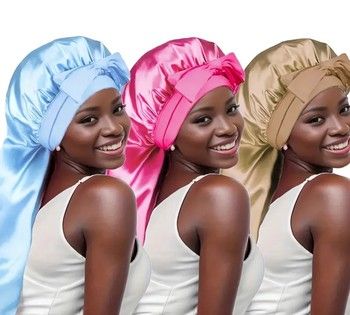 Large satin bonnet