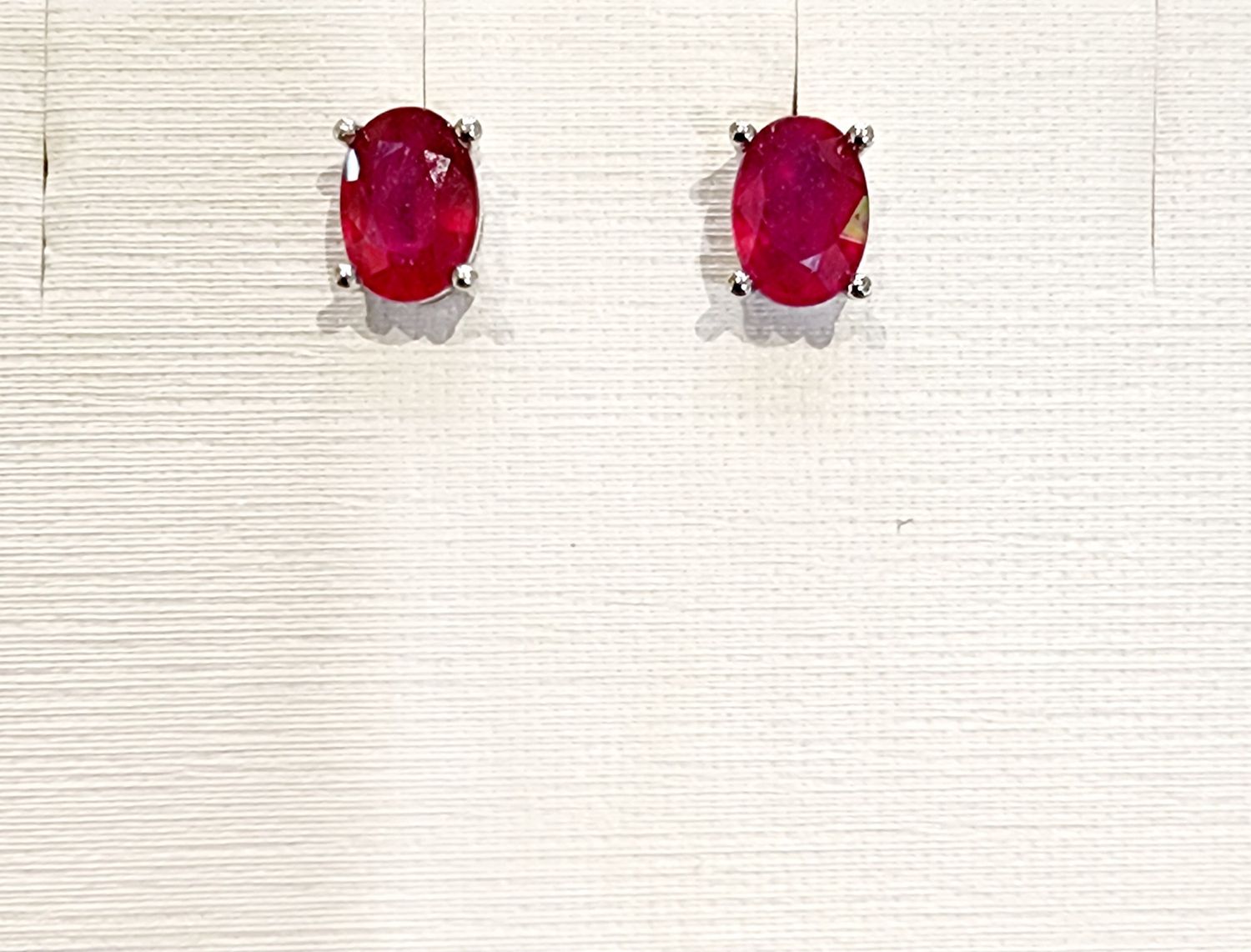 Ruby Earrings in 925 0013