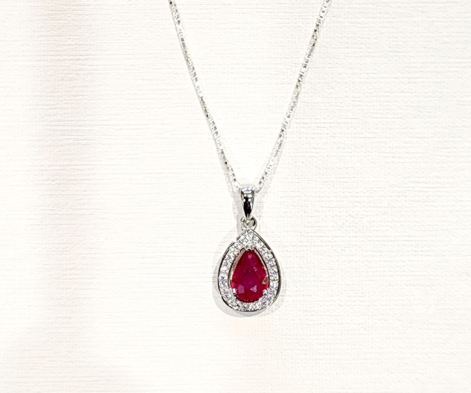 Ruby Pendant in 925 0013