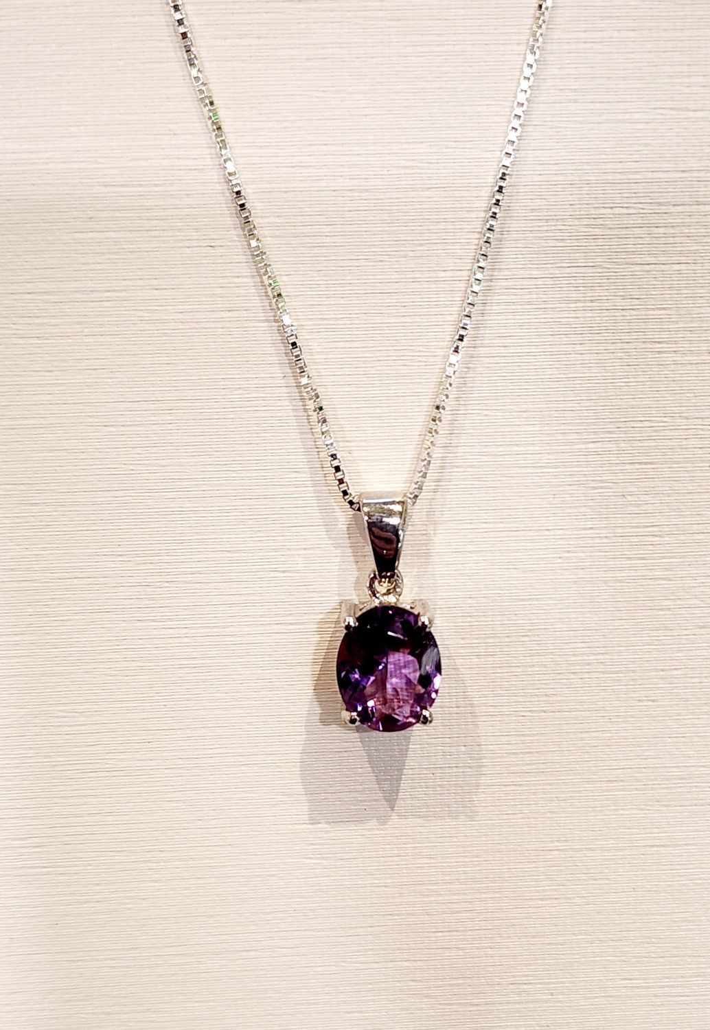 Amthst Pendant in 925 0009
