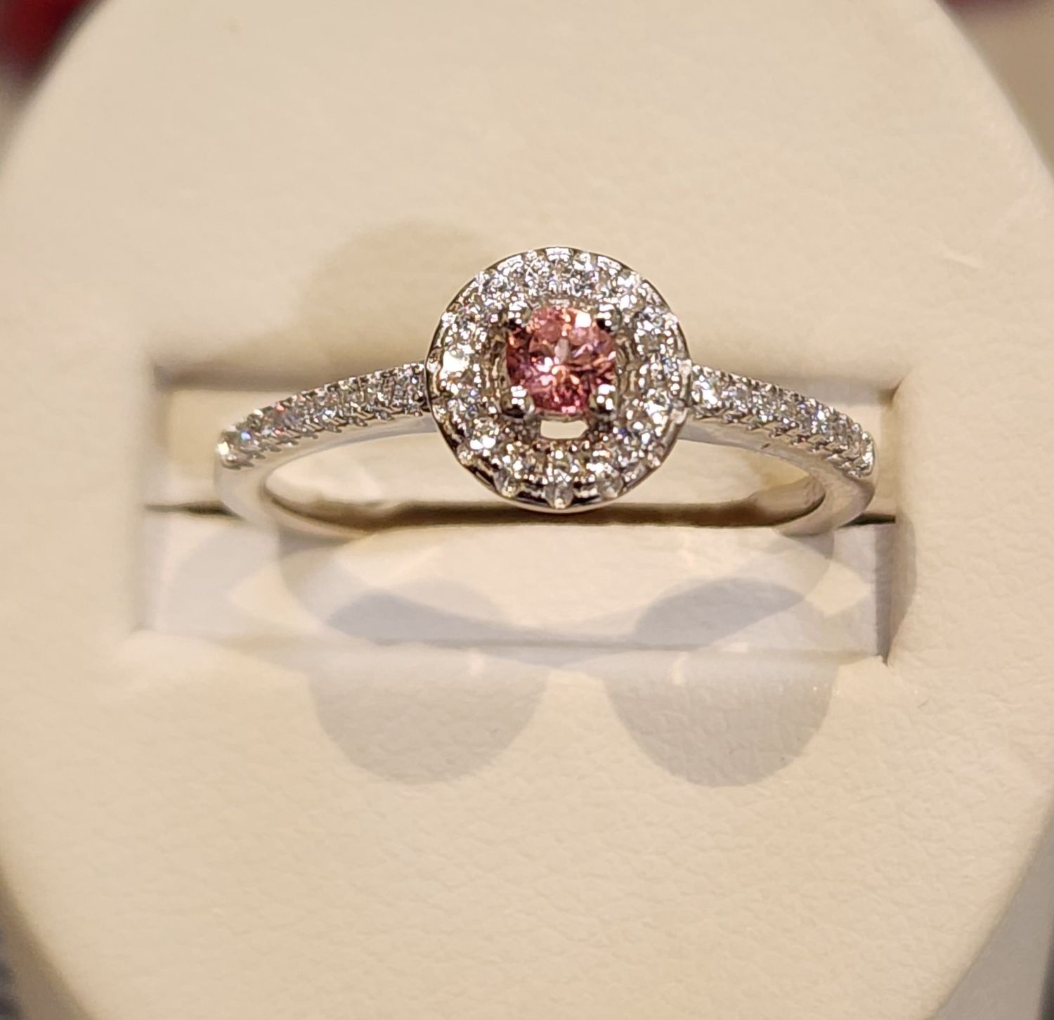 Pink Tourmaline Ring in 925 0196 sz 7.5