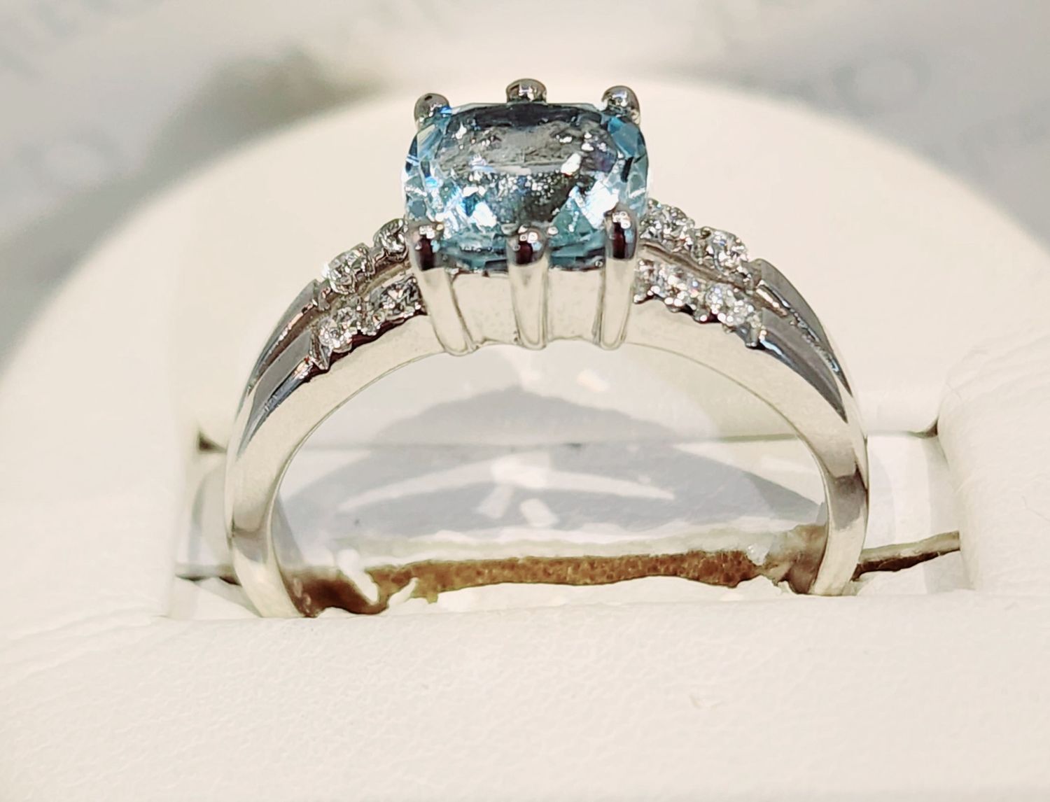 Blue Topaz Ring in 925 0069